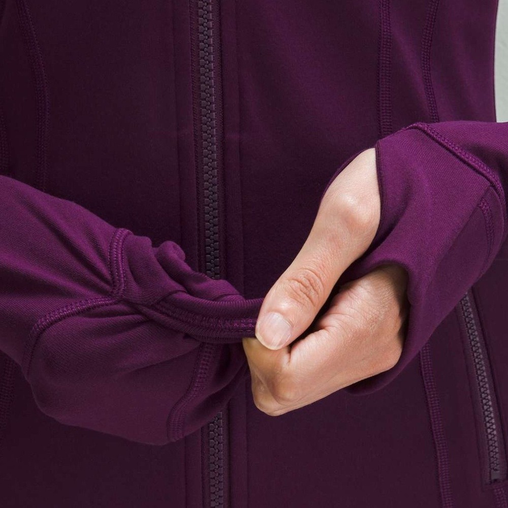 Lululemon Define Jacket Sz 10 Dramatic Magenta Luon - Picture 13 of 13
